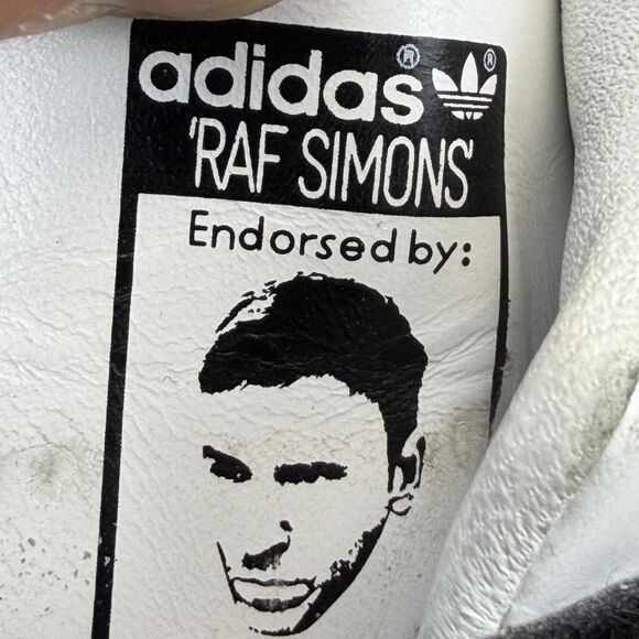 Adidas Raf Simons Stan Smith Shoes Mens Size 8 White Leather Black BB2682 main image 7